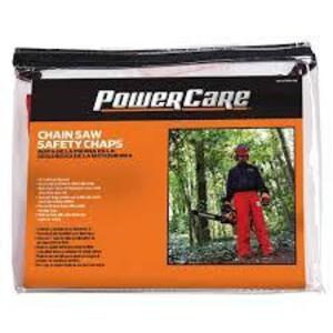 DESCRIPTION: (1) PAIR OF CHAINSAW SAFETY CHAPS BRAND/MODEL: POWER CARE RETAIL$: $101.61 EA QTY: 1