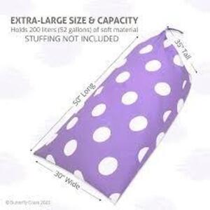 DESCRIPTION: (1) BEANBAG CHAIR COVER INFORMATION: PURPLE SIZE: 50X30 RETAIL$: $25.78 EA QTY: 1