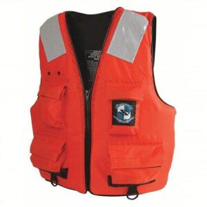 DESCRIPTION: (1) LIFE JACKET BRAND/MODEL: STEARNS #48ZV16 INFORMATION: TYPE 3 SIZE: SIZE 4 XL RETAIL$: $95.39 EA QTY: 1