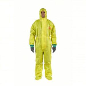 DESCRIPTION: (6) DISPOSABLE COVERALLS BRAND/MODEL: MICROCHEM #48MD07 INFORMATION: YELLOW, NON-WOVEN LAMINATE, ELASTIC WRIST, BOOTS W/BOOT FLAPS ANKLE