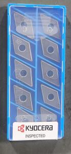 DESCRIPTION: (30) CARBIDE TURNING INSERTS BRAND/MODEL: KYOCERA DNGG 432 DP RETAIL$: $610.30 QTY: 30