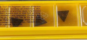 DESCRIPTION: (20) CARBIDE TURNING INSERTS BRAND/MODEL: KENNAMETAL TP41 RETAIL$: $431.40 QTY: 20