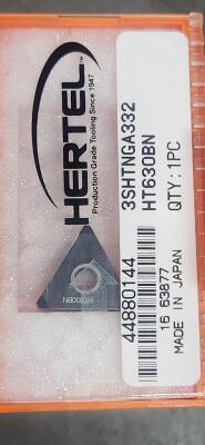 DESCRIPTION: (4) 3SHTNGA332 PCBN TURNING INSERTS BRAND/MODEL: HERTEL 3SHTNGA332 HT620BN RETAIL$: $261.08 QTY: 4