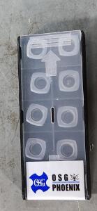 DESCRIPTION: (10) CARBIDE MILLING INSERTS BRAND/MODEL: OSG SXMT120410SR-GM XP3035 RETAIL$: $169.50 QTY: 10