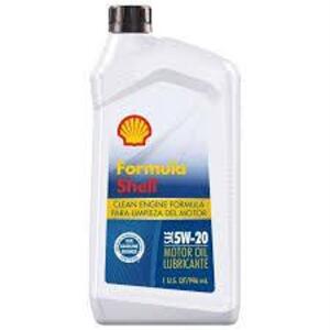 DESCRIPTION: (1) CASE OF (6) MOTOR OIL BRAND/MODEL: FORMULA SHELL INFORMATION: 5W-20 SIZE: 1 QT RETAIL$: $63.90 EA QTY: 1