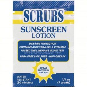 DESCRIPTION: (2) BOX OF (100) SUNSCREEN LOTION BRAND/MODEL: SCRUBS #54VH92 SIZE: 7G RETAIL$: $150.00 EA QTY: 2