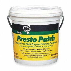 DESCRIPTION: (2) READY-MIXED MULTI-PURPOSE PATCHING COMPOUND BRAND/MODEL: DAP #2GLA7 INFORMATION: WHITE RETAIL$: $19.95 EA SIZE: 1 GALLON QTY: 2