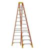 12 ft. Fiberglass Step Ladder (16 ft. Reach Height) with 300 lb. Load Capacity Type IA Duty Rating