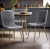 (4) - Scargill Grey Fabric Upholstered Dining Chair