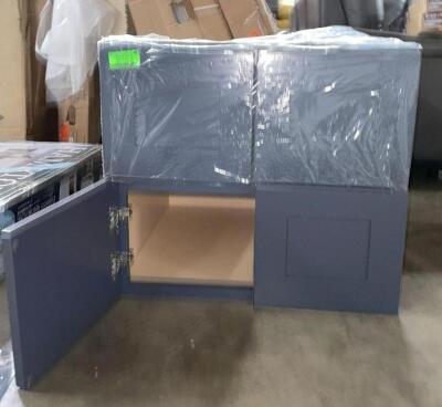 (2) - 24" WALL KITCHEN CABINETS