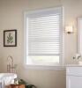 (2) - White Cordless Faux Wood Blinds for Windows with 2 in. Slats - 23 in. W x 48 in. L