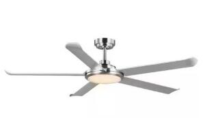 Arlette 60 in. LED Indoor/Outdoor Brushed Nickel Ceiling Fan