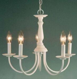 5 Light 15" Height 1 Tier Chandelier