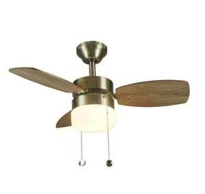 Triplicity 30 in. Indoor Brushed Nickel Ceiling Fan with Light