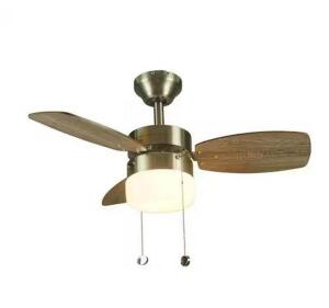 Triplicity 30 in. Indoor Brushed Nickel Ceiling Fan with Light