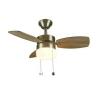 Triplicity 30 in. Indoor Brushed Nickel Ceiling Fan with Light