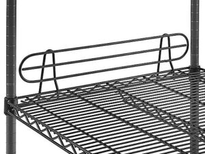 DESCRIPTION: (20) WIRE SHELVING LEDGEINFORMATION: BLACK, POWDER COATEDSIZE: 24"RETAIL$: $176.00 EAQTY: 20