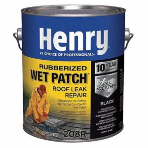 DESCRIPTION: (2) ROOF LEAK REPAIR BRAND/MODEL: HENRY #40P298 INFORMATION: BLACK RETAIL$: $27.53 EA SIZE: 1 GALLON QTY: 2