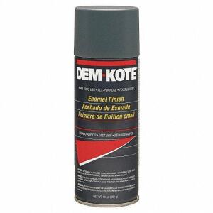 DESCRIPTION: (6) SPRAY PAINT FOR METAL MASONRY AND WOOD BRAND/MODEL: DEM-KOTE #6FGH7 INFORMATION: MACHINE GRAY RETAIL$: $5.50 EA SIZE: 10 OZ QTY: 6