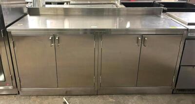 4-DOOR STAINLESS WORK TABLE