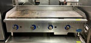 48" 4-BURNER FLAT TOP GRIDDLE