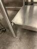 8' STAINLESS TABLE WITH STAINLESS SHELF AND CAN OPENER MOUNT - 5