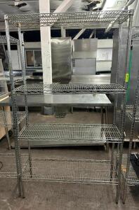 4-TIER WIRE SHELVING UNIT