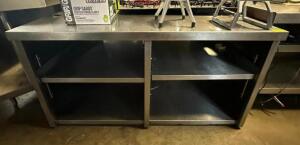 STAINLESS COUNTER WITH STORAGE