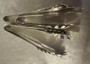 (5) STAINLESS TONGS