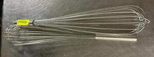 (2) STAINLESS WHISKS