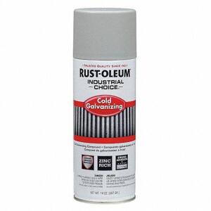 DESCRIPTION: (6) INDUSTRIAL CHOICE SPRAY PAINT BRAND/MODEL: RUST-OLEUM #6KP26 INFORMATION: FLAT GALVANIZED ZINC RETAIL$: $7.50 EA SIZE: 14 OZ QTY: 6