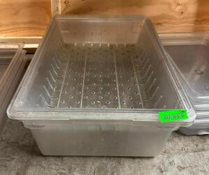 FULL SIZE PLASTIC PAN WITH STEAM TRAY