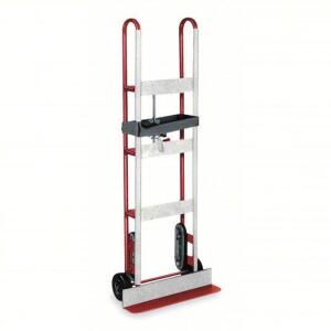 DESCRIPTION: (1) STEEL APPLIANCE HAND TRUCK BRAND/MODEL: DAYTON #3W042 INFORMATION: RED, 700 LB LOAD CAPACITY, STEEL, RATCHET SIZE: 60 IN X 24 IN X 11