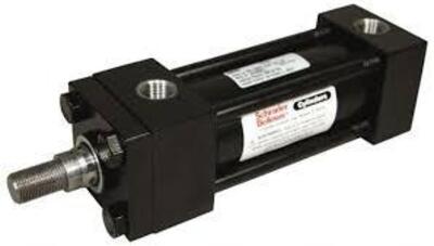 DESCRIPTION: (1) DOUBLE ACTING NFPA TIE ROD CYLINDER BRAND/MODEL: SCHRADER BELLOWS #86157203 INFORMATION: 3/4-16 ROD THREAD, 11-1/8" OAL, PREPARED FOR