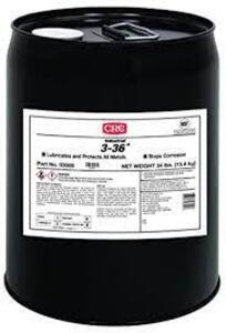 DESCRIPTION: (1) MULTI PURPOSE LUBRICANT BRAND/MODEL: CRC 3-36 RETAIL$: $174.95 SIZE: 5 GALLON QTY: 1