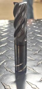 DESCRIPTION: (2) 6 FLUTE SOLID CARBIDE END MILL BRAND/MODEL: ISCAR ECKI 75H1.5 5SL75CFR 06T4* RETAIL$: $287.87 SIZE: 3/4" DIAM. QTY: 2