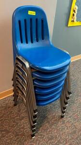 (6) STACKABLE CHILDREN'S CHAIRS