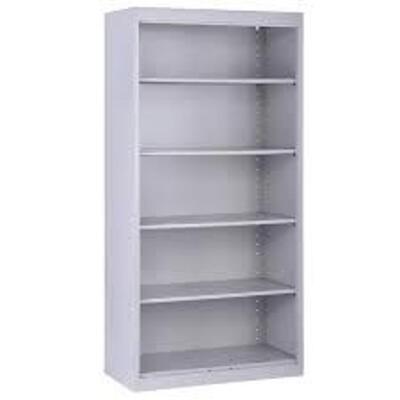 DESCRIPTION: (1) STORAGE METAL BOOKSHELF BRAND/MODEL: ATLANTIC METAL #BA40361872-05 INFORMATION: LIGHT GRAY SIZE: 18" x 36" x 72" RETAIL$: $460.30 EA