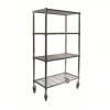 DESCRIPTION: (1) WIRE SHELVING UNIT BRAND/MODEL: PRODUCT NUMBER #2HDF1 INFORMATION: DRY, SPLIT SLEEVE, 4 SHELVES, SILVER SIZE: 48" X 24" X 70" RETAIL$