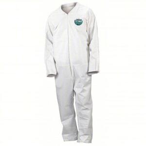 DESCRIPTION: (1) CASE OF (50) COLLARED DISPOSABLE COVERALLS BRAND/MODEL: LAKELAND #49CK59 INFORMATION: MICROPOROUS FILM LAMINATE, OPEN ANKLE, WHITE SI