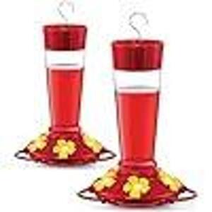 DESCRIPTION: (1) HUMMINGBIRD FEEDERS BRAND/MODEL: WILD WINGS INFORMATION: RED WITH FLOWERS RETAIL$: $23.99 EA QTY: 1