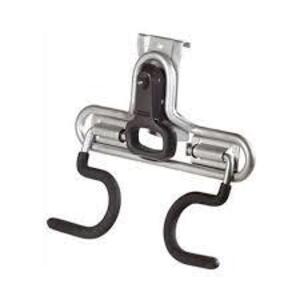 DESCRIPTION: (1) 2 PIECE 2 HANDLE HOOK BRAND/MODEL: RUBBERMAID FASTTRACK RAIL RETAIL$: $14.98 EA QTY: 1