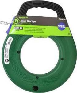 DESCRIPTION: (1) ROLL OF FISH TAPE BRAND/MODEL: GREENLEE #FTS438-125 INFORMATION: STEEL SIZE: 125' X 1/8" RETAIL$: $71.23 EA QTY: 1