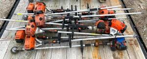 DESCRIPTION: (15) GAS STRING TRIMMERS BRAND/MODEL: STIHL INFORMATION: NOT IN WORKING CONDITION - SOLD AS IS FOR PARTS QTY: 1