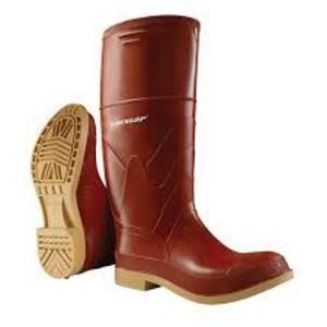 DESCRIPTION: (1) PAIR OF RUBBER BOOTS BRAND/MODEL: DUNLOP #85324 SIZE: SIZE 10 RETAIL$: $67.96 EA QTY: 1