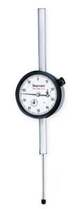 DESCRIPTION: (1) LONG STROKE DIAL INDICATOR BRAND/MODEL: STARRETT 25-2041J SIZE: 0-2" RANGE RETAIL$: $489.34 QTY: 1