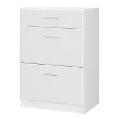 HAMPTON BAY Wood Freestanding Garage Cabinet in White (24 in. W x 36 in. H x 19 in. D)