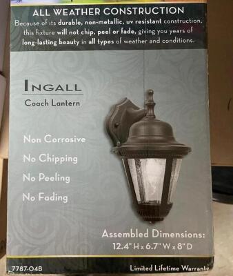 NEWPORT CREST EXTERIOR LED WALL LANTERN