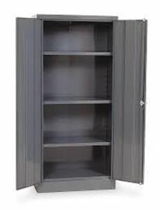 DESCRIPTION: (1) STORAGE CABINET BRAND/MODEL: PART NUMBER/1UFD5 INFORMATION: 3-SHELVES/GRAY/LOAD CAPACITY: 175 LBS SIZE: 30"W X 66"H X 15"D RETAIL$: $