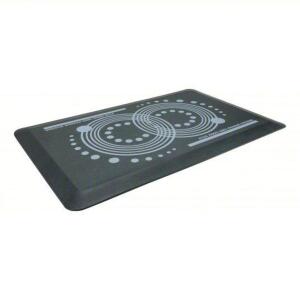 DESCRIPTION: (1) ANTIFATIGUE MAT BRAND/MODEL: FLOORTEX #429J34 INFORMATION: BLACK, POLYURETHANE, ANTIMICROBIAL SIZE: 20 IN X 32 IN, 43/64 IN THICK RET